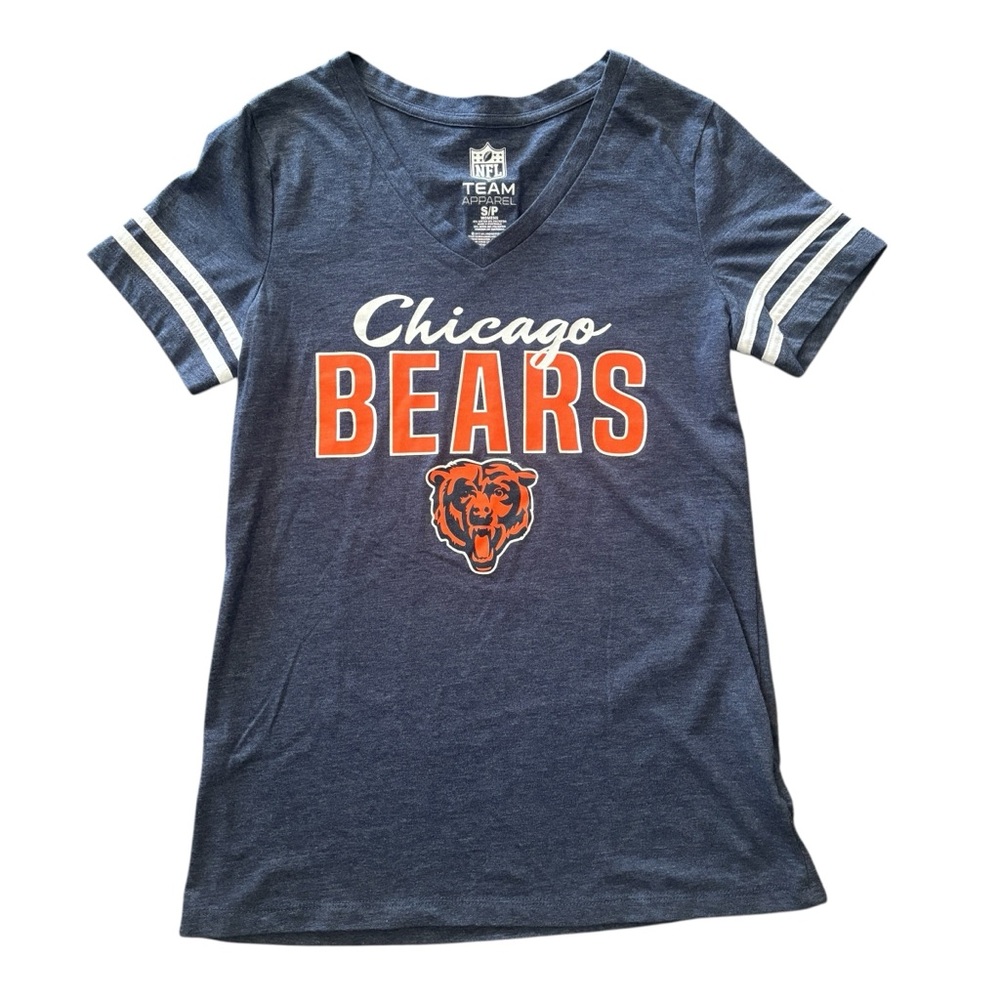 NFL Team Apparel Chicago Bears V Neck T-Shirt
